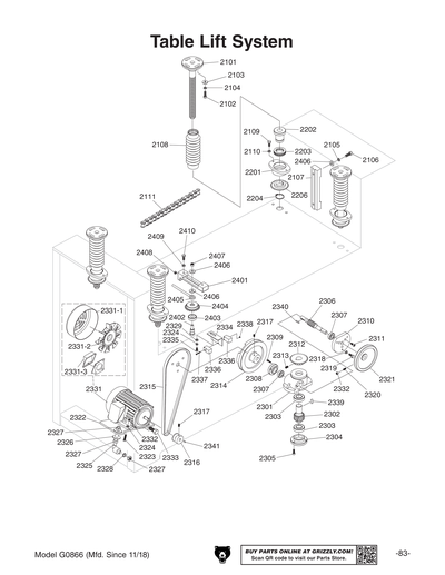 Part Diagram for G0866