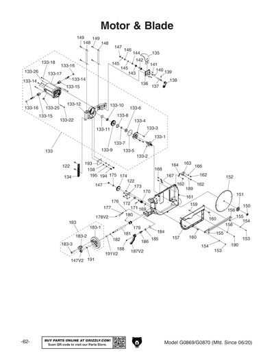 Part Diagram for G0870