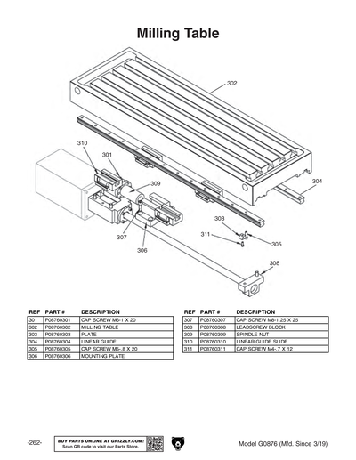 Part Diagram for G0876