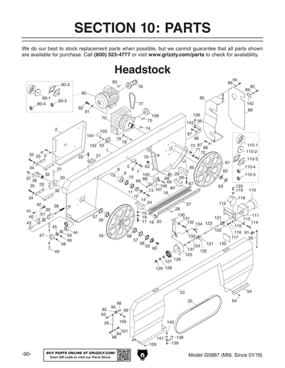 Part Diagram for G0887