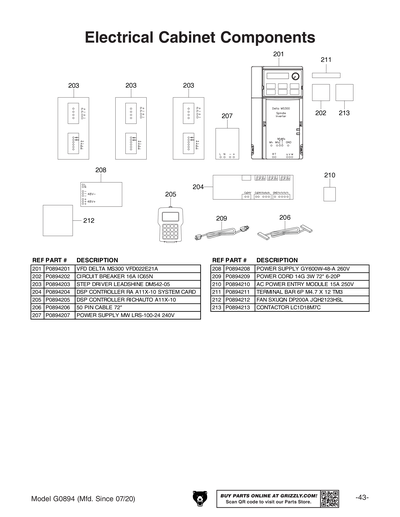 Part Diagram for G0894