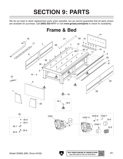 Part Diagram for G0895