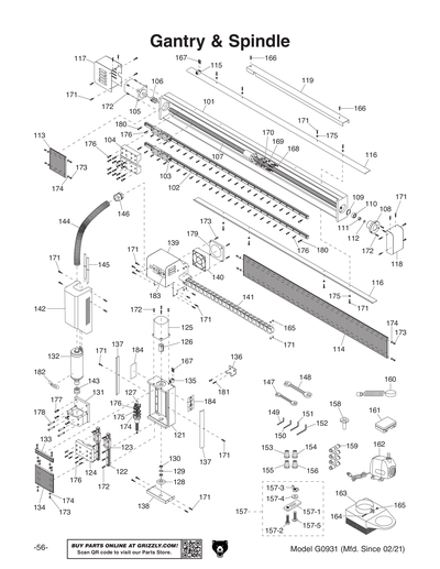 Part Diagram for G0931