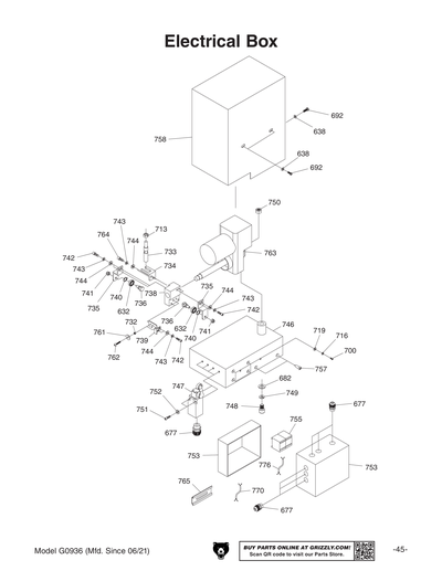 Part Diagram for G0936