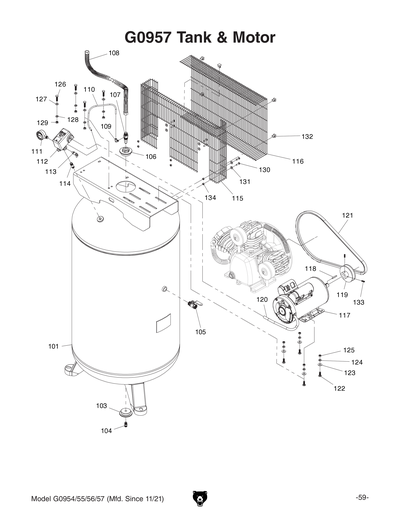 Part Diagram for G0955