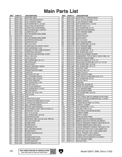 Part Diagram for G0971
