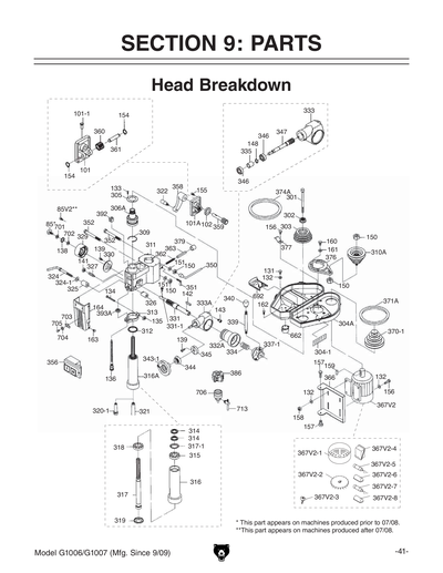 Part Diagram for G1007