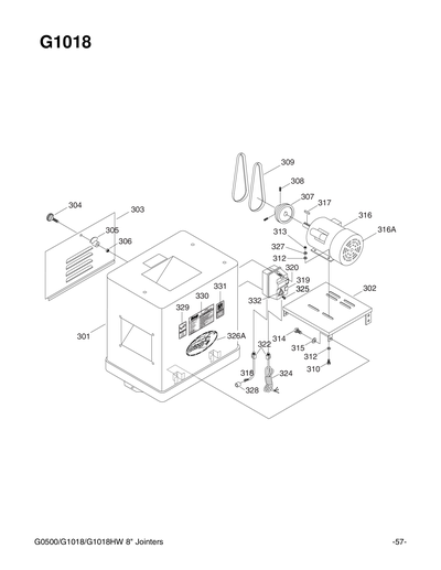 Part Diagram for G1018