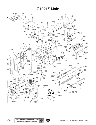 Part Diagram for G1021X2