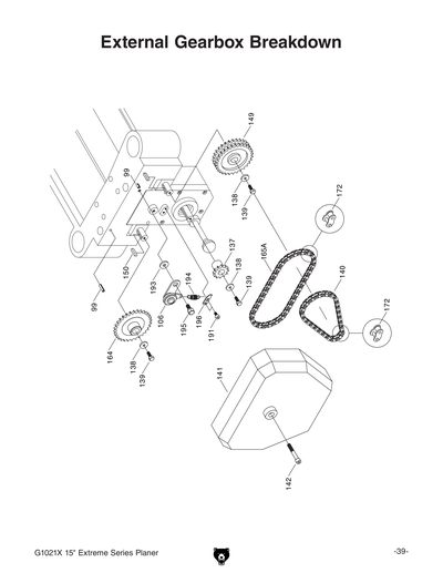 Part Diagram for G1021X