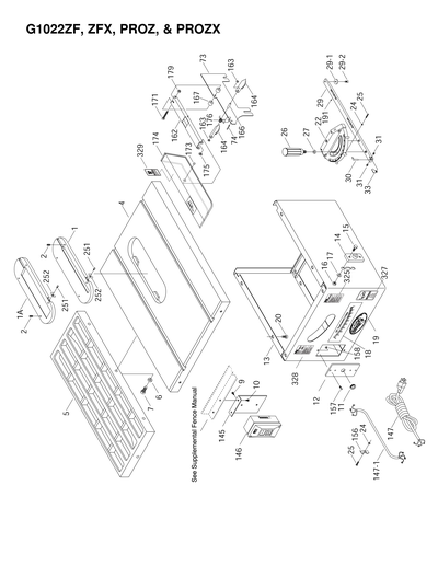 Part Diagram for G1022PROZ