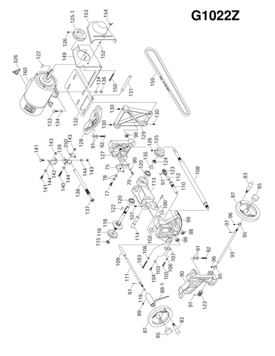 Part Diagram for G1022Z