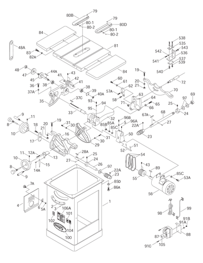 Part Diagram for G1023S110