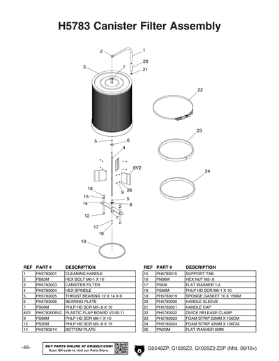 Part Diagram for G1028Z2