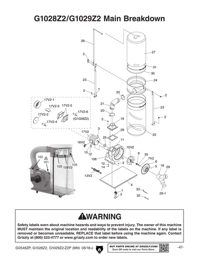 Part Diagram for G1028Z2