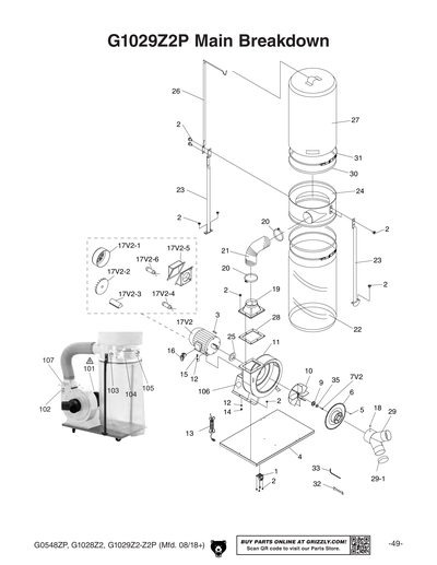 Part Diagram for G1028Z2