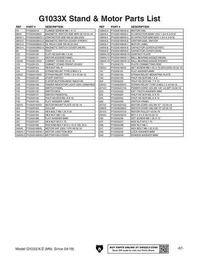 Part Diagram for G1033