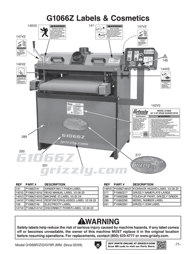 Part Diagram for G1066Z