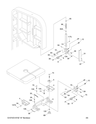 Part Diagram for G1073Z