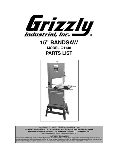 Part Diagram for G1148