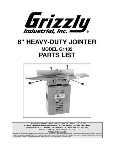 Part Diagram for G1182