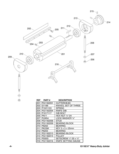 Part Diagram for G1182