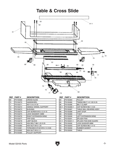 Part Diagram for G3155