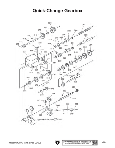Part Diagram for G4003G