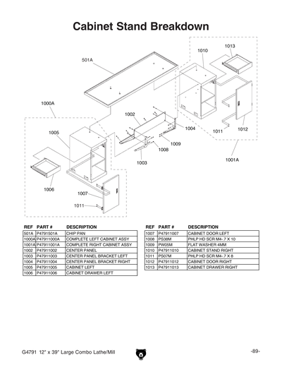 Part Diagram for G4791