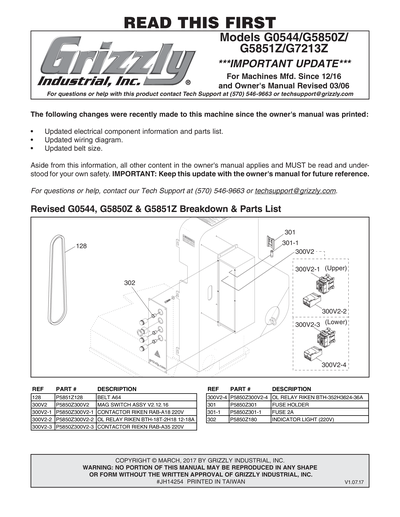 Part Diagram for G5850Z