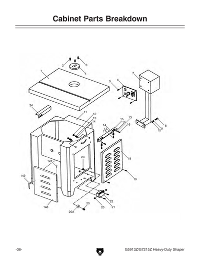 Part Diagram for G5913Z