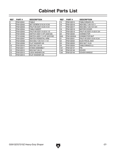 Part Diagram for G5913Z