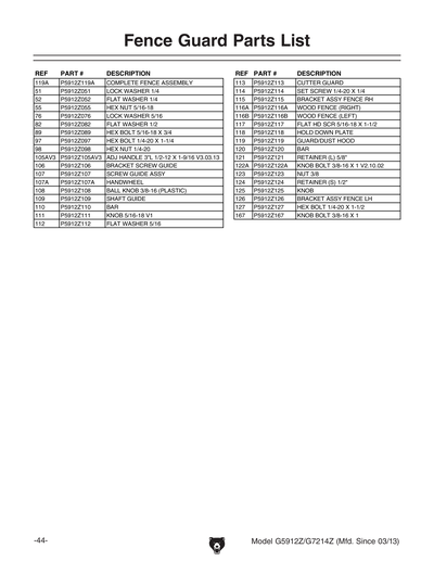Part Diagram for G7214Z