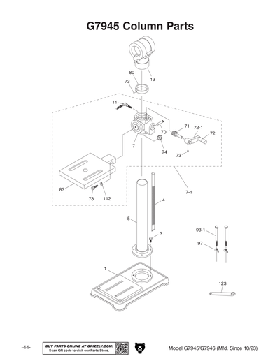 Part Diagram for G7946