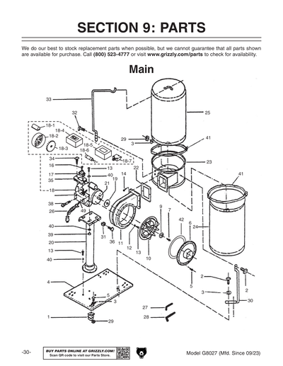 Part Diagram for G8027