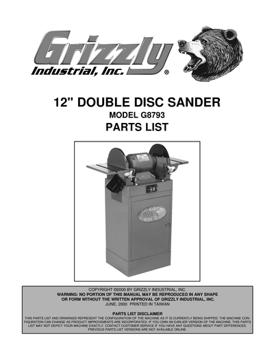 Part Diagram for G8793