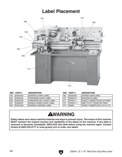 Parts for 12