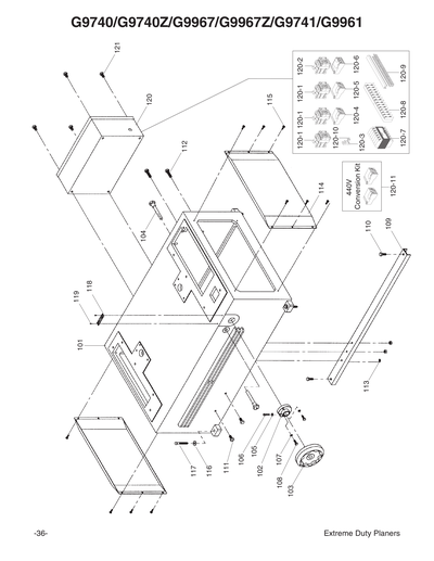 Parts for G9741 24