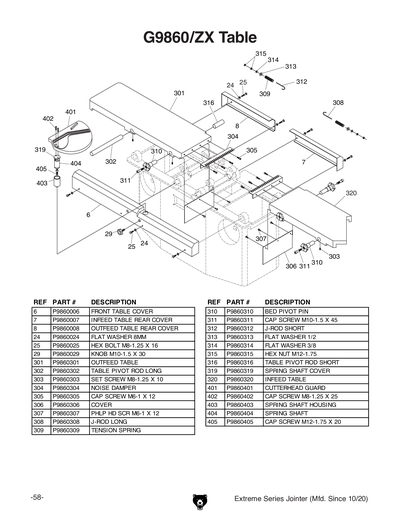 Part Diagram for G9953ZX