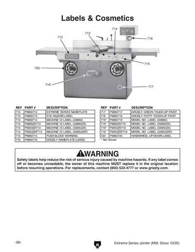 Part Diagram for G9953ZX