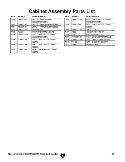 Part Diagram for G9962ZX