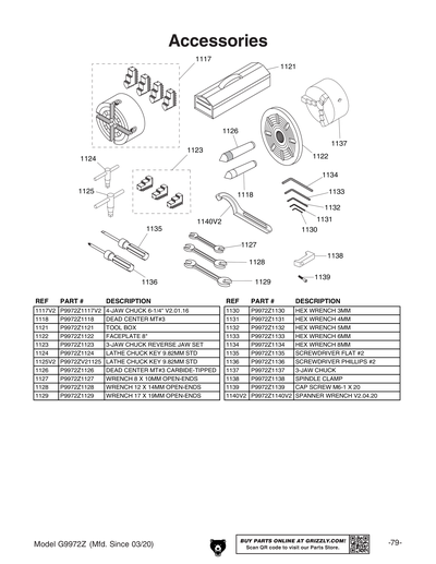 Part Diagram for G9972Z