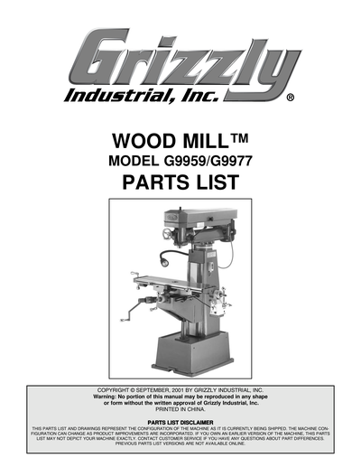 Part Diagram for G9977