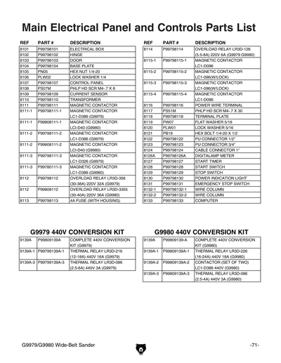 Part Diagram for G9980