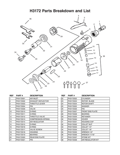 Part Diagram for H3172