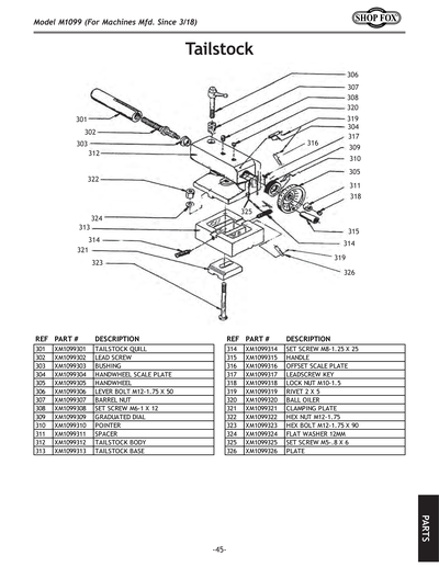 Part Diagram for M1099