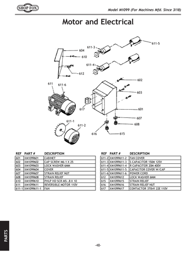 Parts for M1099 10