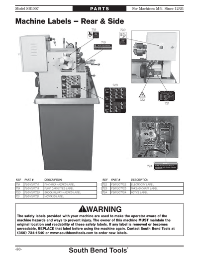Part Diagram for SB1007
