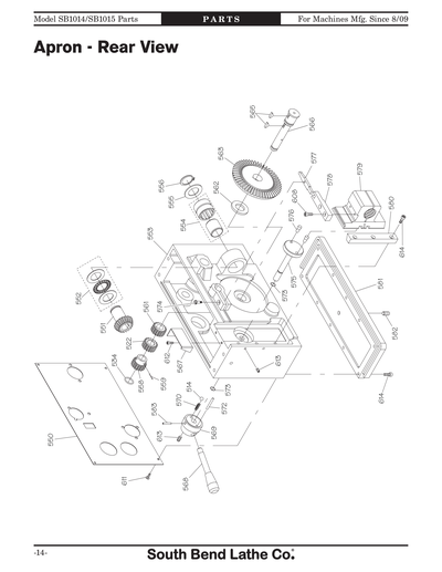 Part Diagram for SB1015F