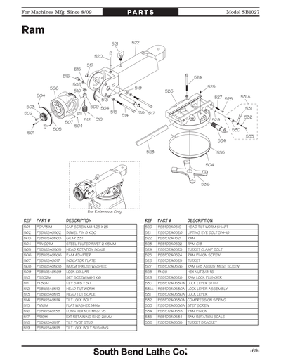 Part Diagram for SB1027F